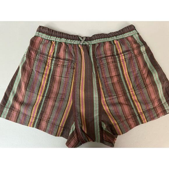 Striped Multicolor Women's Shorts - Picture 2 of 10